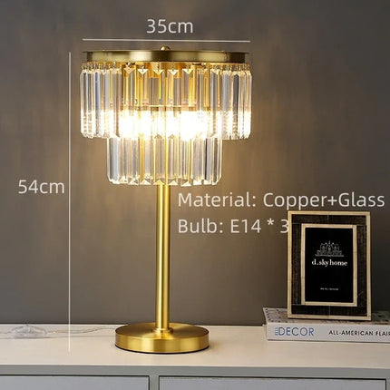 Lampadaire en verre et cuivre pour hôtel et bureau — LZ4P9XQ