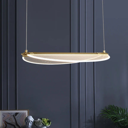 Lustre rectangulaire minimaliste à angle réglable — LZ4XJ9