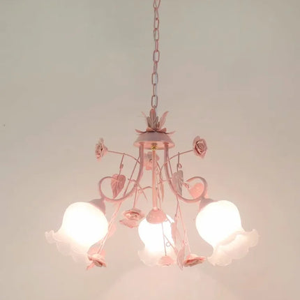 Lustre rose pour une ambiance lumineuse et douce enfantine — LZ4X9T