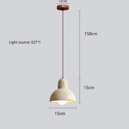 Suspension créative en pierre style wabi sabi pour restaurant et séjour — LZ4X9M2