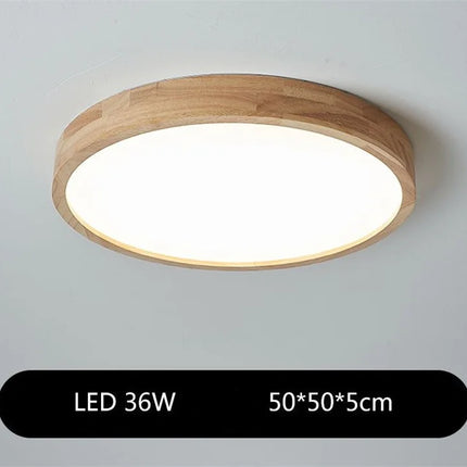 Lustre japonais en bois avec abat-jour en verre pour décoration intérieure — LZ4X9M