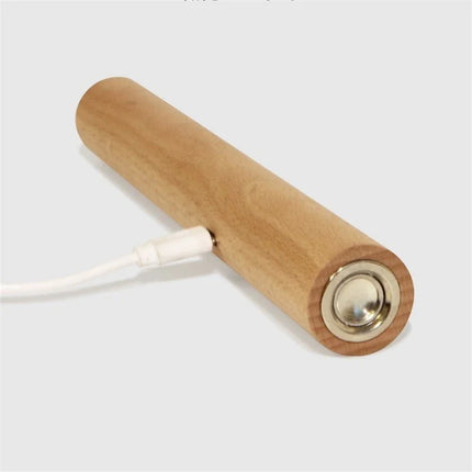 Applique murale rotative en bois avec chargement USB et gradation tactile — LZ4X9P2