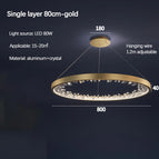 80 cm Or / Luminosité variable