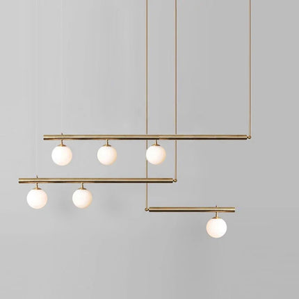 Lustre suspension moderne avec abat-jour en verre style nordique — LZ4P9XQ