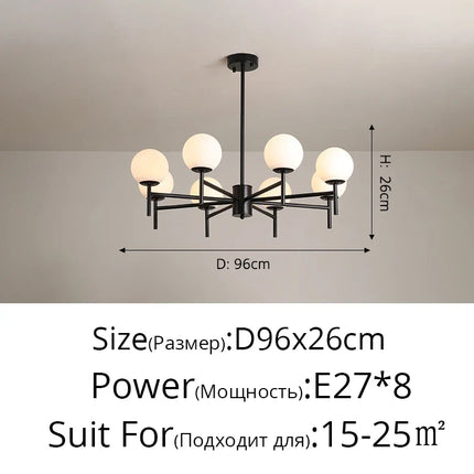 Lustre en verre au design médiéval pour décoration intérieure moderne — LZ4P9XJ