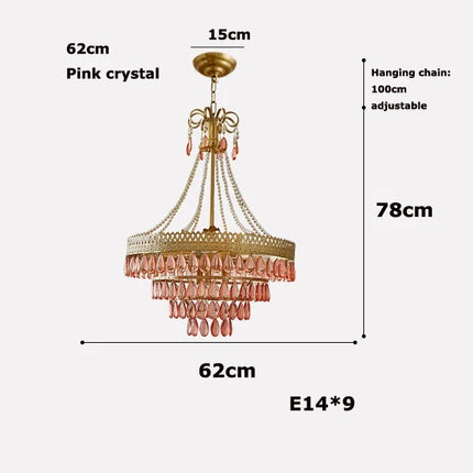 Lustre LED en cristal forme goutte d'eau pour intérieur moderne — LZ4Q7N2
