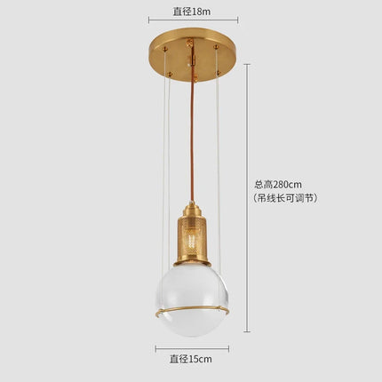 Suspension boule de cristal au design nordique moderne pour intérieur — LZ4X9Q2