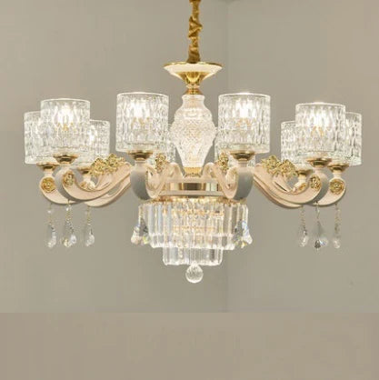 Lustre en verre cristal au design moderne pour intérieur élégant — LZ4X9B