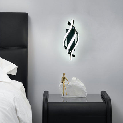 Applique murale LED design spirale en aluminium Psalm — LZ4X9T2