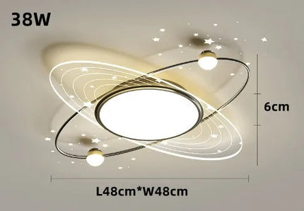 Lustre moderne en fer avec éclairage LED en forme d’étoile — LZ4X9P2