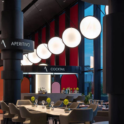 Lustre géométrique décoratif pour bar et restaurant — LZ4X9P2