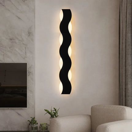 Applique murale LED design vague pour couloir intérieur — LZ4XJ9