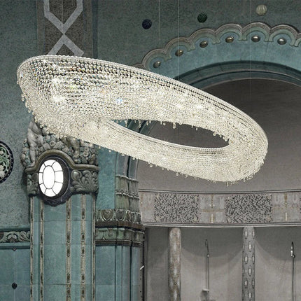 Lustre élégant en cristal transparent pour intérieur — LZ4XJ9