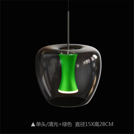 Suspension LED en verre transparent au design moderne pour intérieur — LZ4X9J
