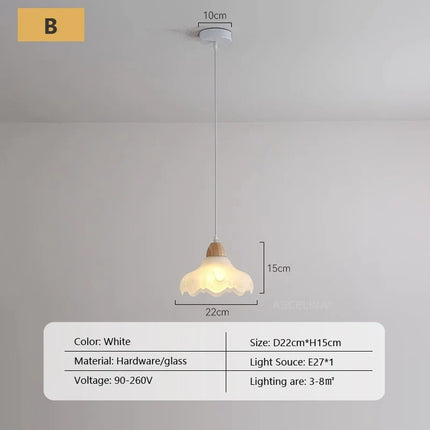 Suspension en verre au design nordique pour intérieur moderne — LZ4X9P