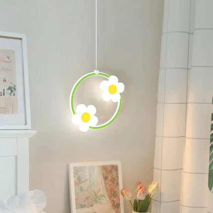 Lustre suspension fleur pour chambre bébé fille — LZ4N8Q7P
