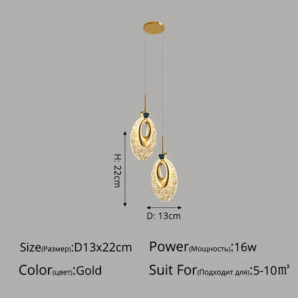 Lustre moderne de luxe à tête unique — LZ4X9T2