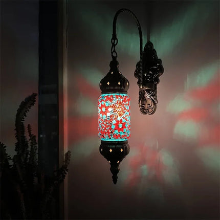 Applique murale LED style bohème méditerranéen mosaïque rétro — LZ4X9P2
