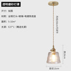 Pendentif cordon transparent / AMPOULE LED
