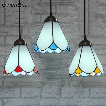 Suspension Tiffany style méditerranéen pour décoration intérieure élégante — LZ4X9M