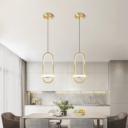 Suspension LED noire pour salle à manger et cuisine — LZ4X9B2
