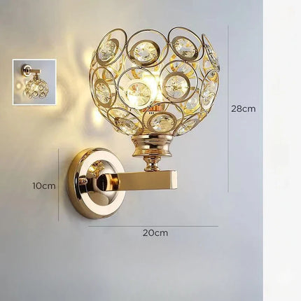 Applique murale art déco en cristal taille diamant brillante — LZ4X9Q