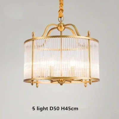 Plafonnier en verre et cuivre doré au design moderne pour intérieur — LZ4X9T