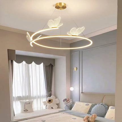 Lustre LED papillon pour décoration maison créative — LZ4X9T