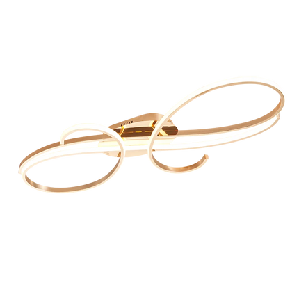 Plafonnier LED moderne plaqué pour salon, chambre et couloir — LZ4X9P2