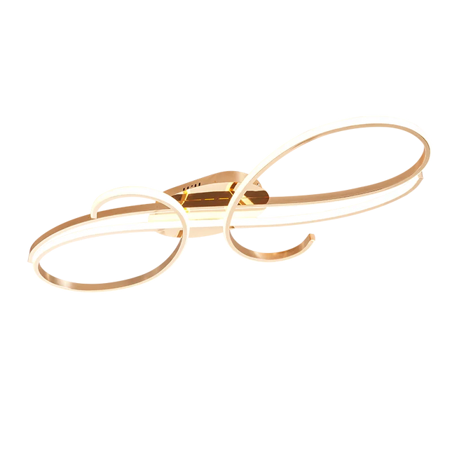 Plafonnier LED moderne plaqué pour salon, chambre et couloir — LZ4X9P2