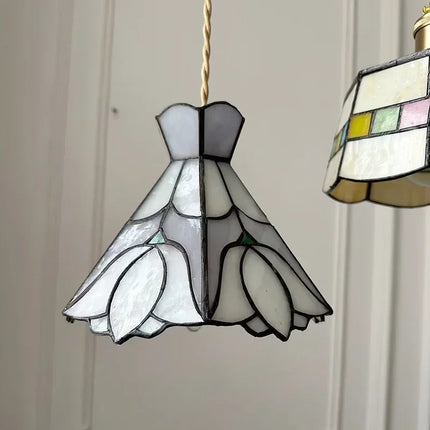Lustre suspension en verre fait main style Tiffany pour intérieur — LZ4X9P