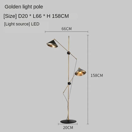 Lampadaire moderne design avec haut-parleur réglable luxe — LZ4X9P2