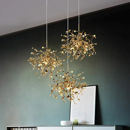 Lustre suspension en acier inoxydable pour restaurant et boutique — LZ4X9P