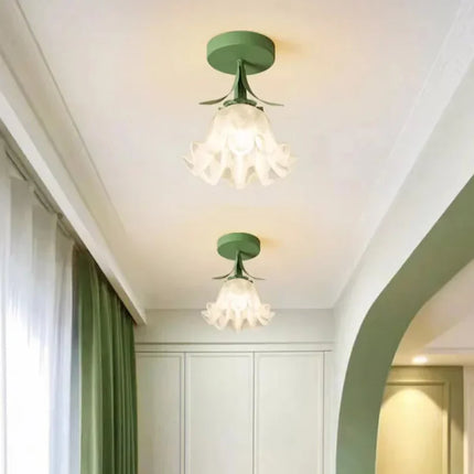 Plafonnier moderne au design élégant motif floral pour intérieur — LZ4X9T