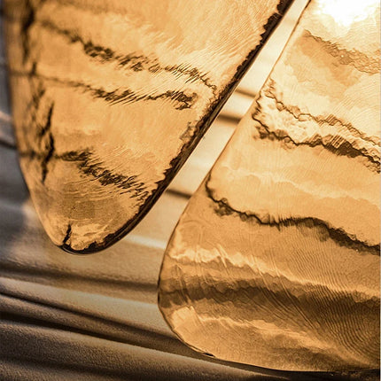 Lustre rétro en verre forme fleur pour ambiance élégante — LZ4X9P2