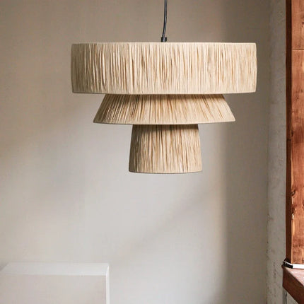 Suspension décorative en rotin fait main pour intérieur — LZ4X9T