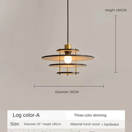 Lustre en bois massif style médiéval pour bar et restaurant — LZ4Q9T1
