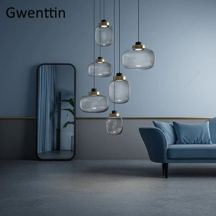Suspension en verre au design moderne pour intérieur nordique — LZ4N7Q2