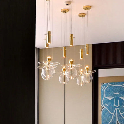 Lustre suspension en verre au design post-moderne pour intérieur — LZ4X9T