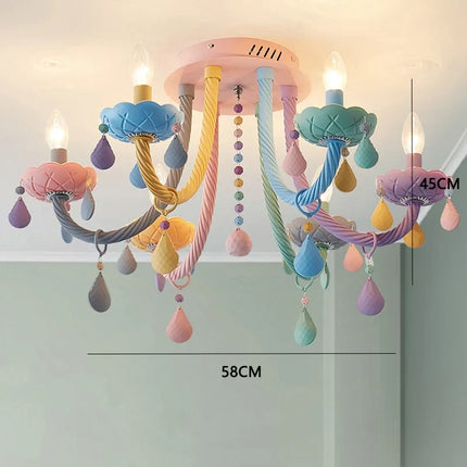 Lustre cristal arc-en-ciel design kawaii pour chambre enfant — LZ4Q9T2
