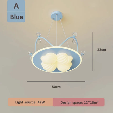 Lustre suspension nuage cristal décoratif pour chambre d'enfant — LZ4QX9