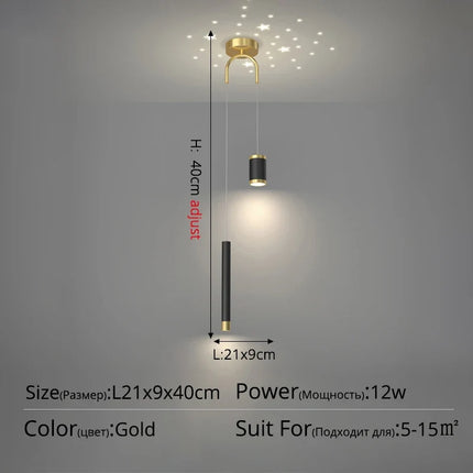 Suspension moderne décorative pour effet ciel étoilé — LZ4P9XJ