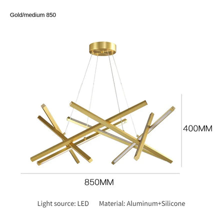 Lustre minimaliste à design géométrique pour intérieur élégant — LZ4X9P