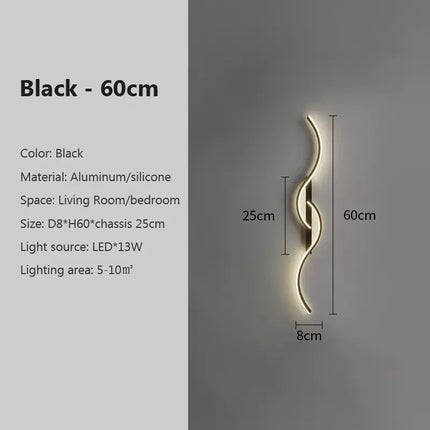 Applique murale LED moderne pour décoration et éclairage intérieur élégant — LZ4X9P2