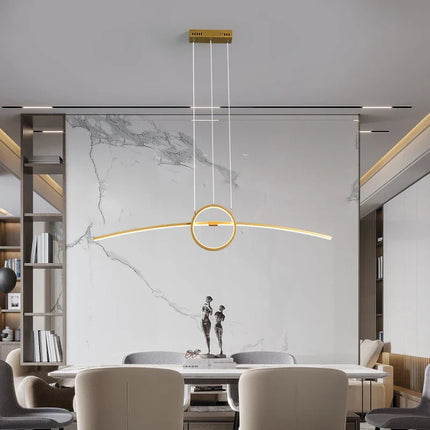 Suspension moderne avec éclairage LED pour maison connectée — LZ4P9XQ