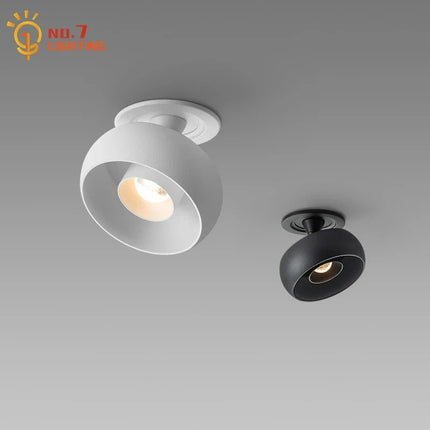 Spot abat-jour moderne bicolore noir et blanc — LZ4G7T9