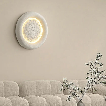 Applique murale LED en résine forme lune avec intensité réglable — LZ4X7P9
