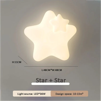 Plafonnier décoratif étoiles, lune et nuage pour chambre enfant — LZ4X9B