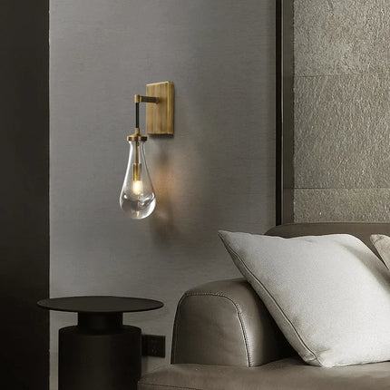 Applique murale LED luxe en verre et cuivre minimaliste 2023 — LZ4X9T