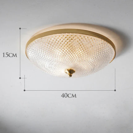Plafonnier en cuivre et verre pour intérieur style loft moderne — LZ4X9T